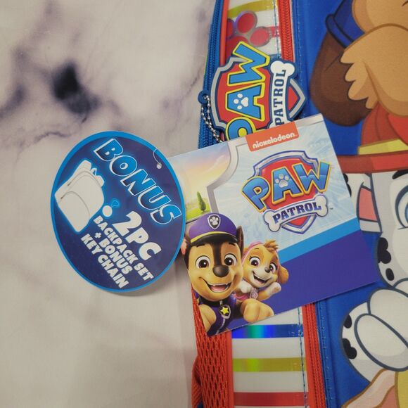 Nickelodeon Paw Patrol Boys 17" Backpack, Blue Stripes Padded - Picture 3 of 5